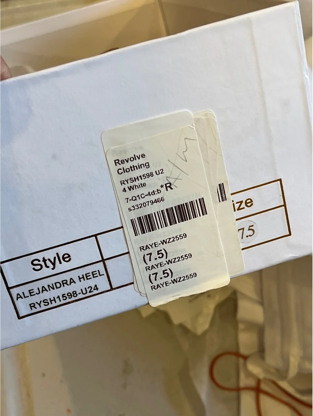 Raye Chad Sandal in White FLAW - Picture 7 of 7
